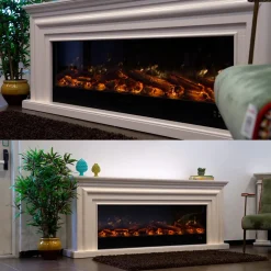 SINED - Cheminee electrique encastree 180 cm et 1500w sined caminetto amiata