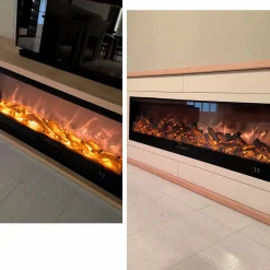 SINED - Cheminee electrique encastree 180 cm et 1500w sined caminetto amiata