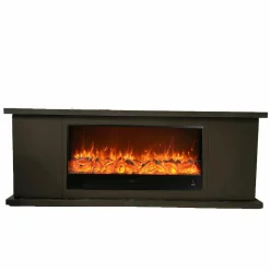 SINED - Cheminee mobile et electrique 1500w cheminee mobile arosio 108 anthrac