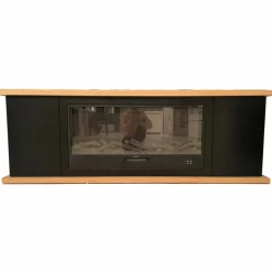 SINED - Cheminee mobile et electrique 1500w cheminee mobile arosio 108 noir