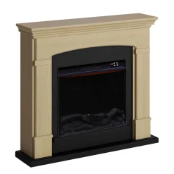 SINED - Cheminee sur pied en chêne avec brûleur 1500w mpc camino siena