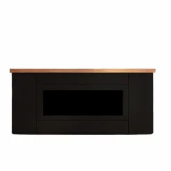 SINED - Desio 108 cheminee electrique noire cabinet dentree