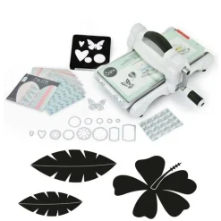 SIZZIX - Machine de découpe big shot sizzix + matrices feuilles no stress