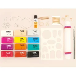 STAEDTLER - Coffret bijoux en pâte polymère - technique du slab