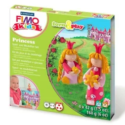STAEDTLER - Coffret de modelage pâte polymère pour enfants - princesses