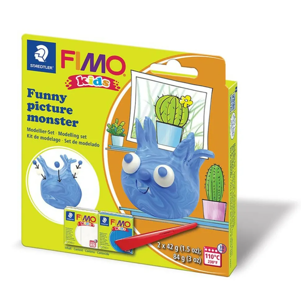 STAEDTLER - Coffret modelage enfant - pâte polymère - monstre