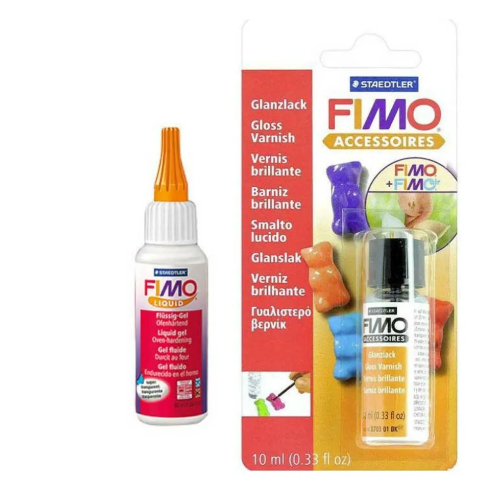 STAEDTLER - Pâte polymère soft liquide 50 ml + vernis brillant 10 ml - staedtler