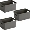 SUNWARE - Boite de rangement sigma home box 13 l (lot de 3)