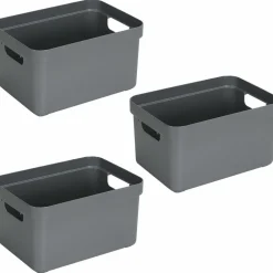SUNWARE - Boite de rangement sigma home box 13 l (lot de 3)