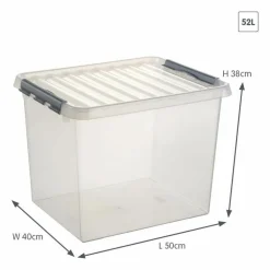 SUNWARE - Boîte de rangement en plastique q-line 52 litres