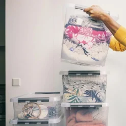 SUNWARE - Boîte de rangement en plastique q-line 62 litres