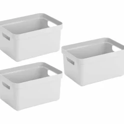 SUNWARE - Boîte de rangement sigma home box 5 litres (lot de 3)