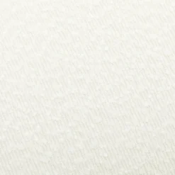 SWEEEK - Tabouret. Pouf bouclette texturée blanche l 44 x p 44 x h 42cm -shawn