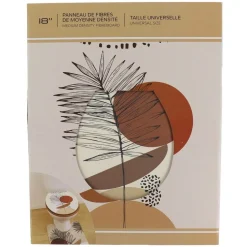 TENDANCE - Abattant wc 18 pouces mdf couvercle design imprime et attaches plastique - reconnect