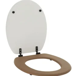 TENDANCE - Abattant wc 18 pouces mdf couvercle design imprime et attaches plastique - reconnect