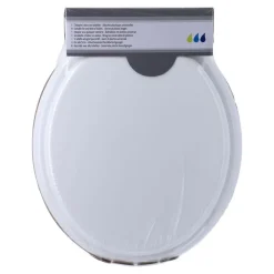 TENDANCE - Abattant wc mdf 17 pouces attaches plastiques - blanc