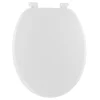 TENDANCE - Abattant wc mdf 18 pouces attaches plastiques - blanc