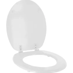 TENDANCE - Abattant wc mdf 18 pouces attaches plastiques - blanc