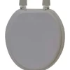 TENDANCE - Abattant wc mdf 17 pouces attaches plastiques - taupe