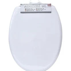 TENDANCE - Abattant wc pp 18 pouces attaches plastiques - blanc