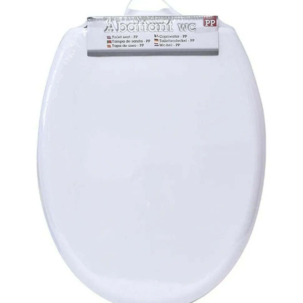 TENDANCE - Abattant wc pp 18 pouces attaches plastiques - blanc