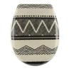 TENDANCE - Abattant wc thermodur 18 pouces attaches plastiques - tribal lodge