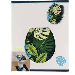 TENDANCE - Abattant wc thermodur 18 pouces attaches plastiques - vent d exotisme