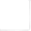 TENDANCE - Barre de douche d angle 80x80cm aluminium - blanc