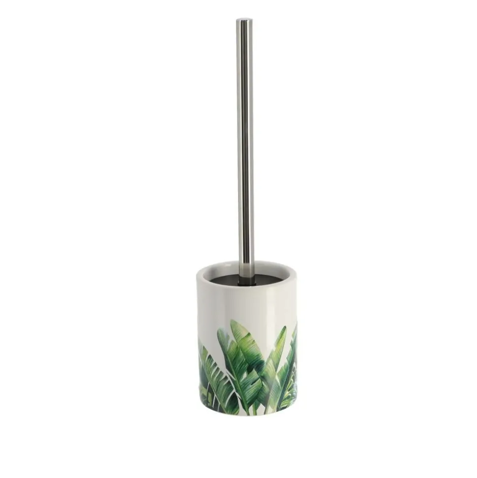 TENDANCE - Brosse dolomite tige inox imprime - oasis