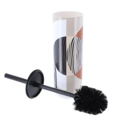 TENDANCE - Brosse wc ps imprimee avec couvercle ps - trendy
