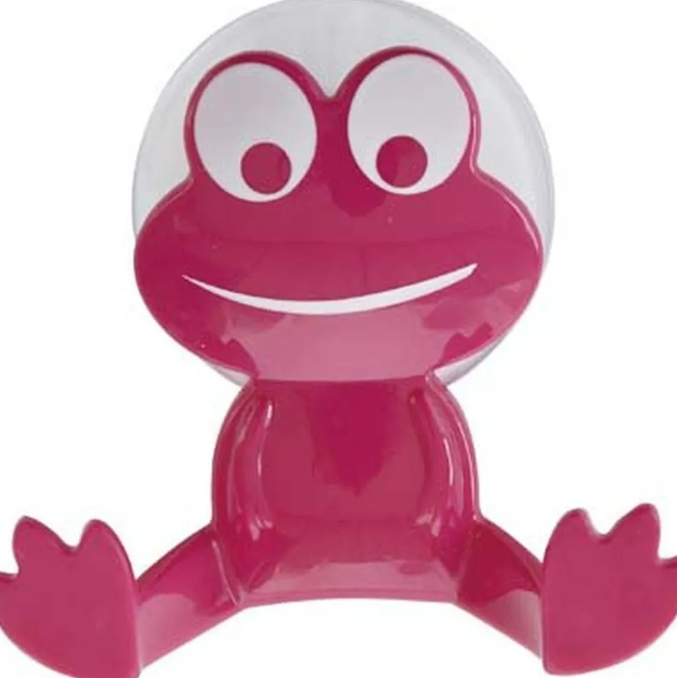 TENDANCE - Crochet grenouille pp sur ventouse - fuchsia