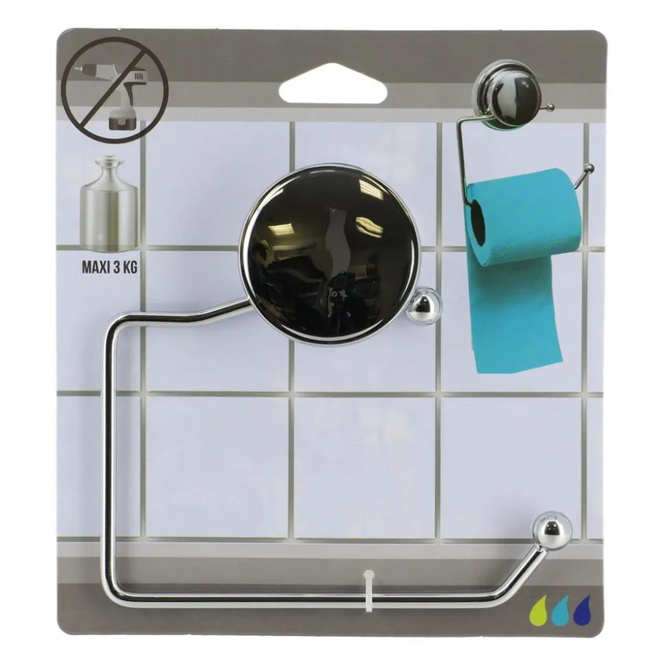 TENDANCE - Derouleur metal wc avec ventouse - chrome