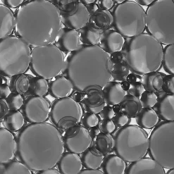 TENDANCE - Fond de baignoire pvc 69x36cm bulles - gris