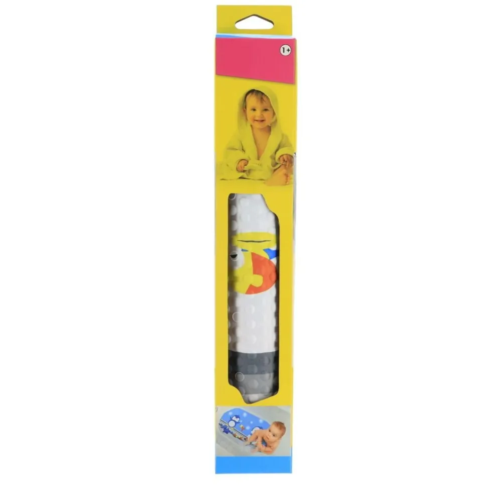 TENDANCE - Fond de baignoire imprime pingouin pvc polyester 69x39cm - enfantine