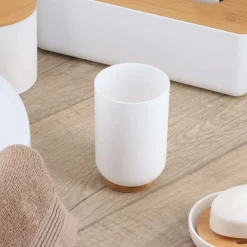 TENDANCE - Gobelet ps bambou - blanc bambou