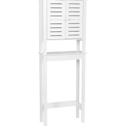TENDANCE - Meuble dessus wc mdf etagere mdf - santorin