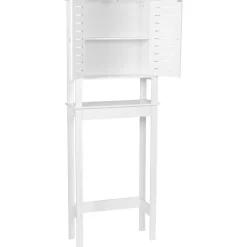 TENDANCE - Meuble dessus wc mdf etagere mdf - santorin