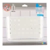 TENDANCE - Panier pp porte serviettes sur ventouses - blanc