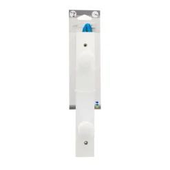 TENDANCE - Patere bois a fixer 2 crochets - blanc