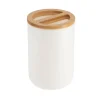 TENDANCE - Porte brosses a dents ps bambou - blanc bambou