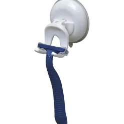 TENDANCE - Porte rasoir pp sur ventouse - blanc