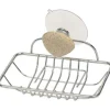 TENDANCE - Porte savon metal sur 1 ventouse 1 deco - galet