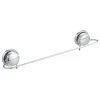 TENDANCE - Porte serviettes metal sur ventouses - chrome