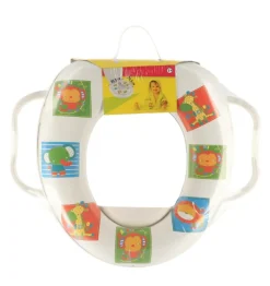 TENDANCE - Reducteur wc enfant mousse avec poignees - enfantine