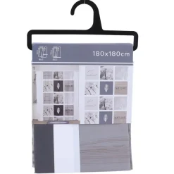 TENDANCE - Rideau de douche peva 180x180 cm - monceau