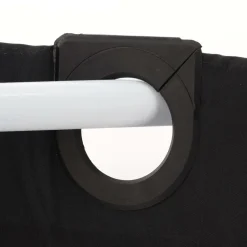 TENDANCE - Rideau de douche polyester 180x200 cm avec anneaux integres - mekong