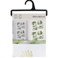 TENDANCE - Rideau de douche peva 180x180 cm - oasis