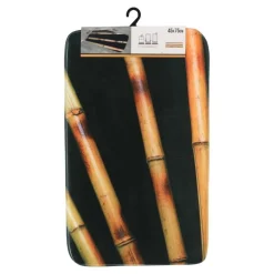 TENDANCE - Tapis microfibre imprime 45x75 cm - bath time