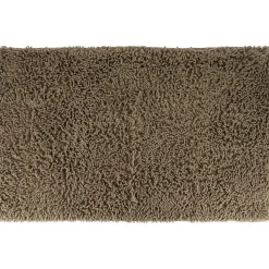 TENDANCE - Tapis microfibre petite chenille 50x80 cm - taupe