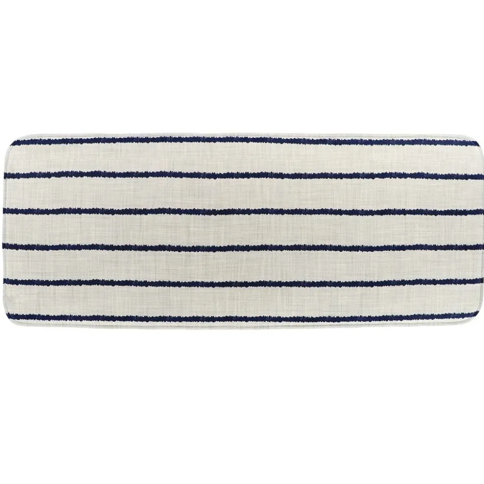 TENDANCE - Tapis microfibre imprime raye 45x120 cm - manureva